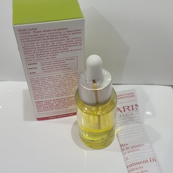 NIB ✅ SEALED CLARINS Lotus Treatment Oil 30mL / 1 oz ⭐ SEALED IN BOX - Picture 9 of 11